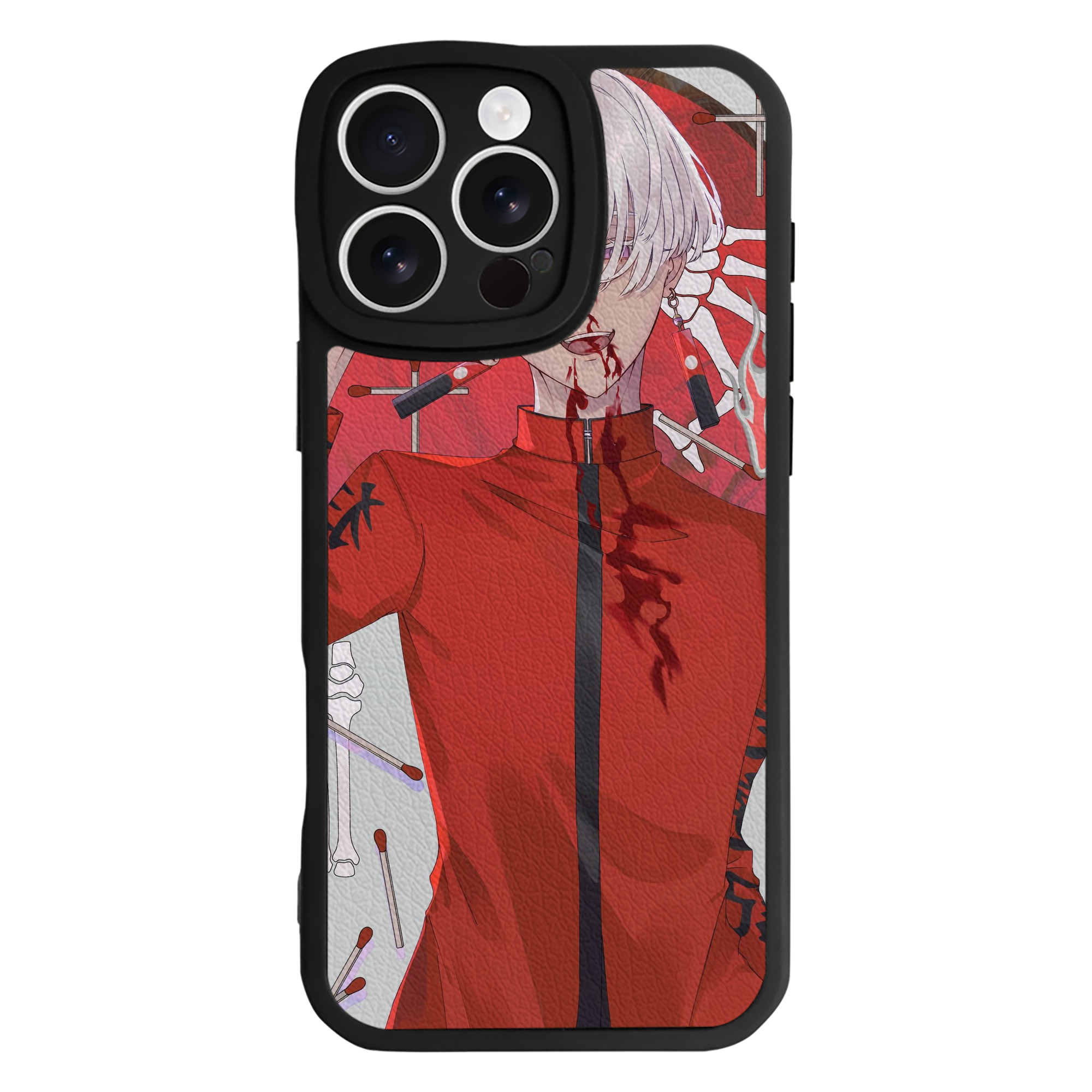（画像用） 東京リベンジャーズ Tokyo Revengers 【iPhone 16シリーズ対応】シリコンスマホケース（レザー調） 材質：シリコン